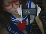 學園美少女孩舔耳朵 ASMR